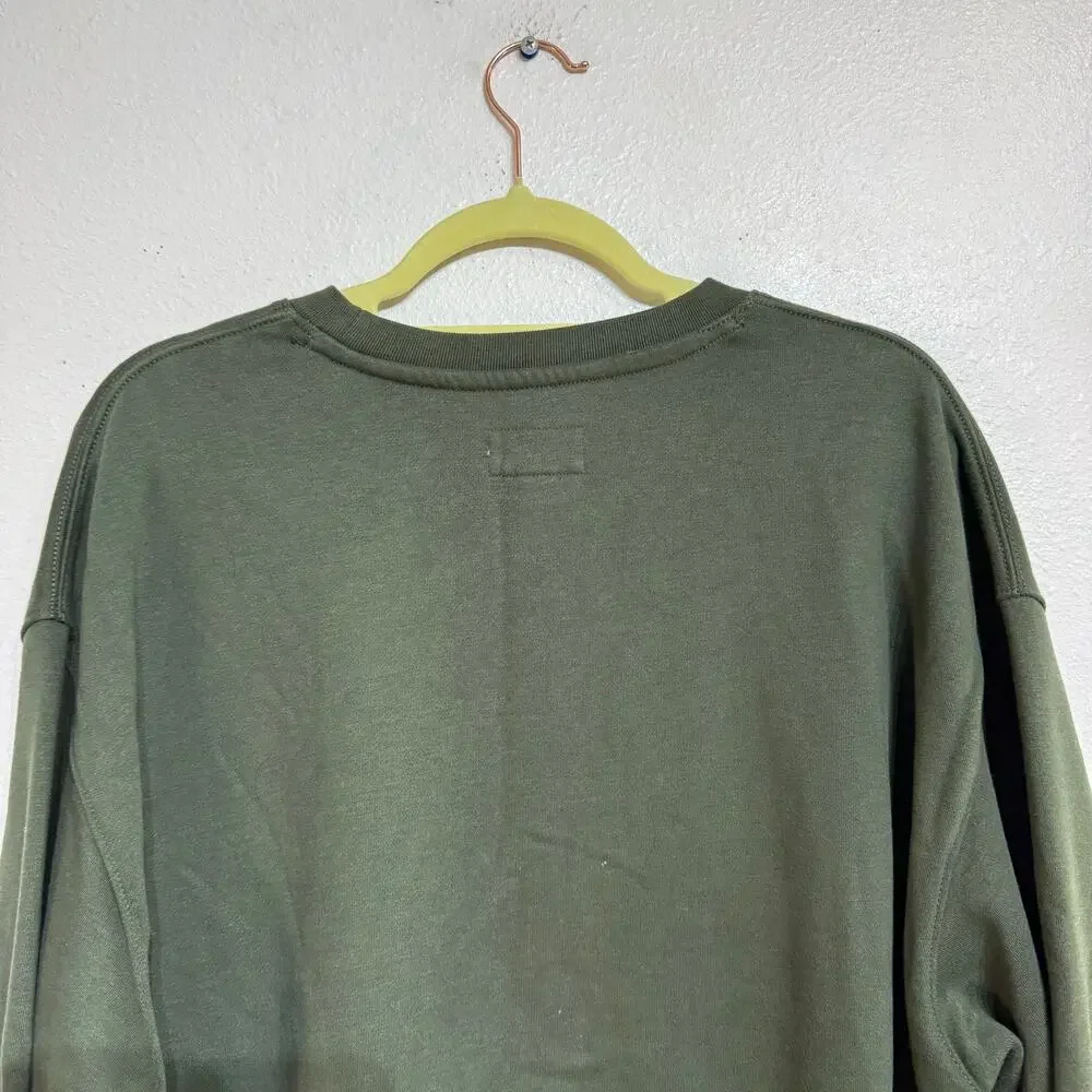 American Eagle Green Paris 1977 Graphic Sweatshirt Sz M